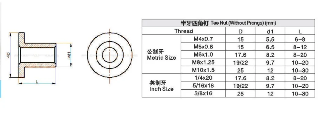 China Factory Hexagon Nut/Nylon Insert Lock Nut/Coupling Nut/Flange Nut/Wing Nut/Cage Nut/Tee Nut/Spring Nut/Castel Nut/ Welding Nut